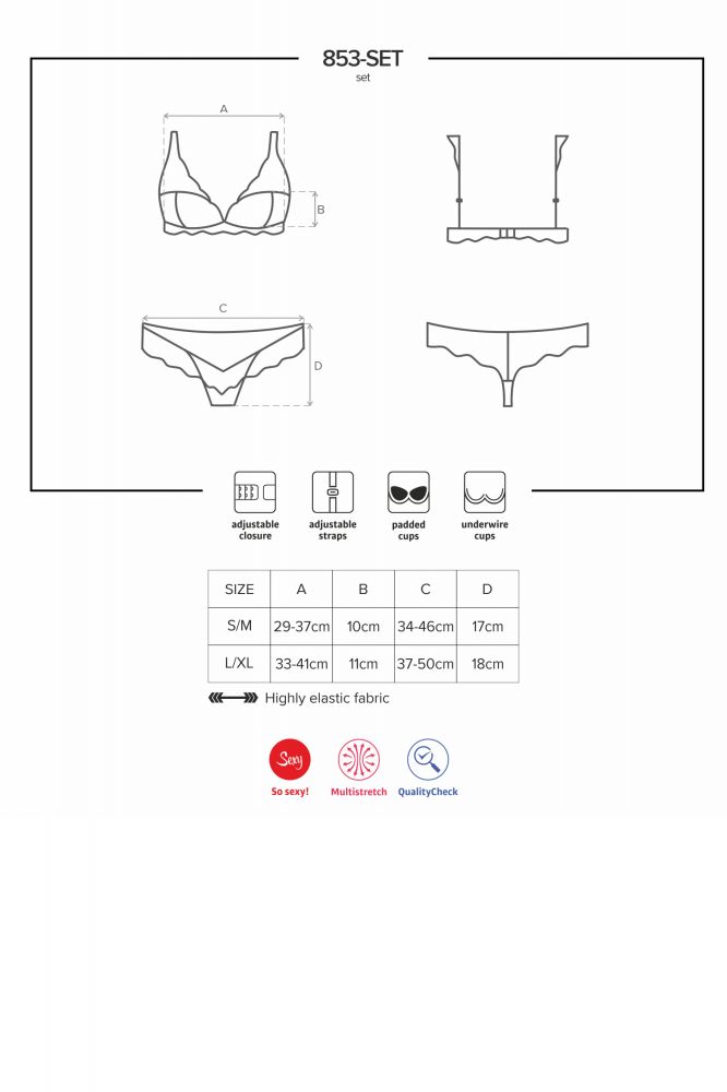 Bjle BH & Thong st - Rd (853-SET-3)