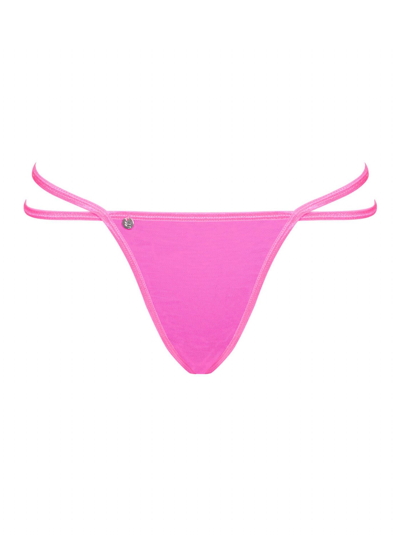 Chainty Thong - neon pink