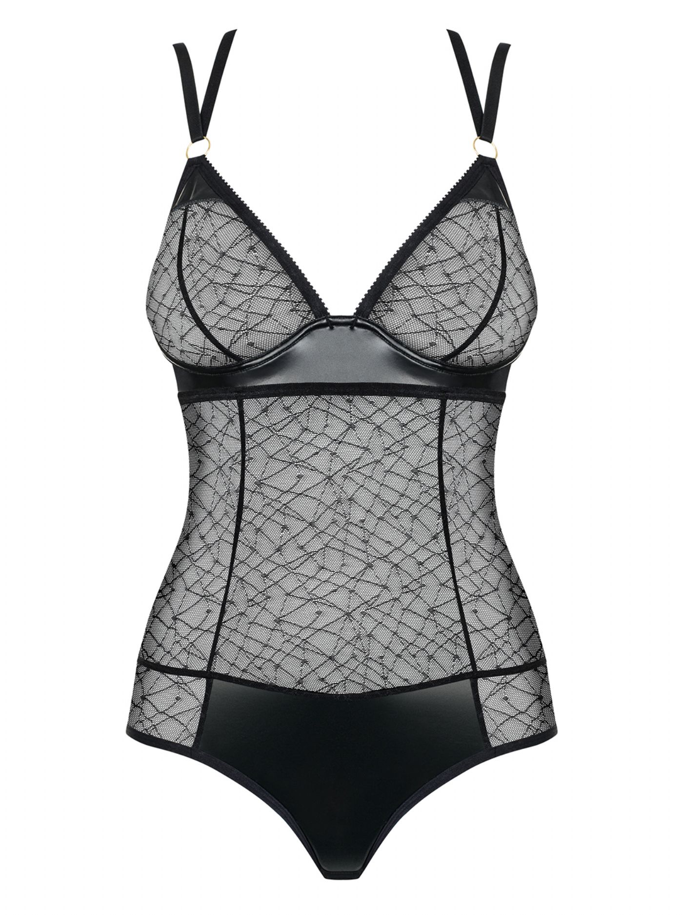 Mesh & Wetlook Teddy (859-TED-1)