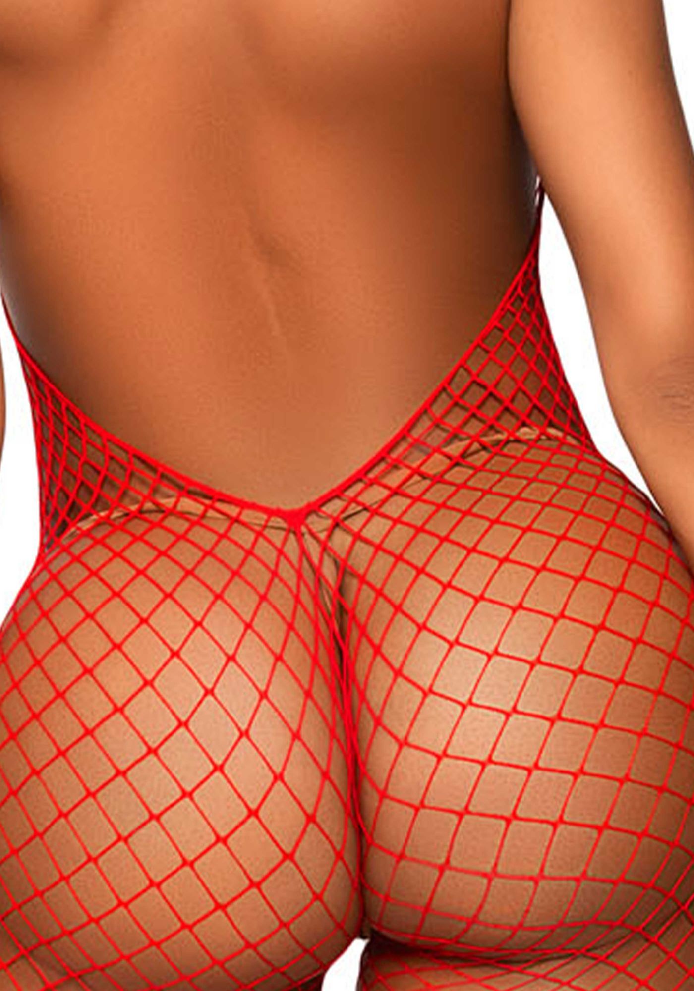 Racer neck bodystocking - rd (LA89304)