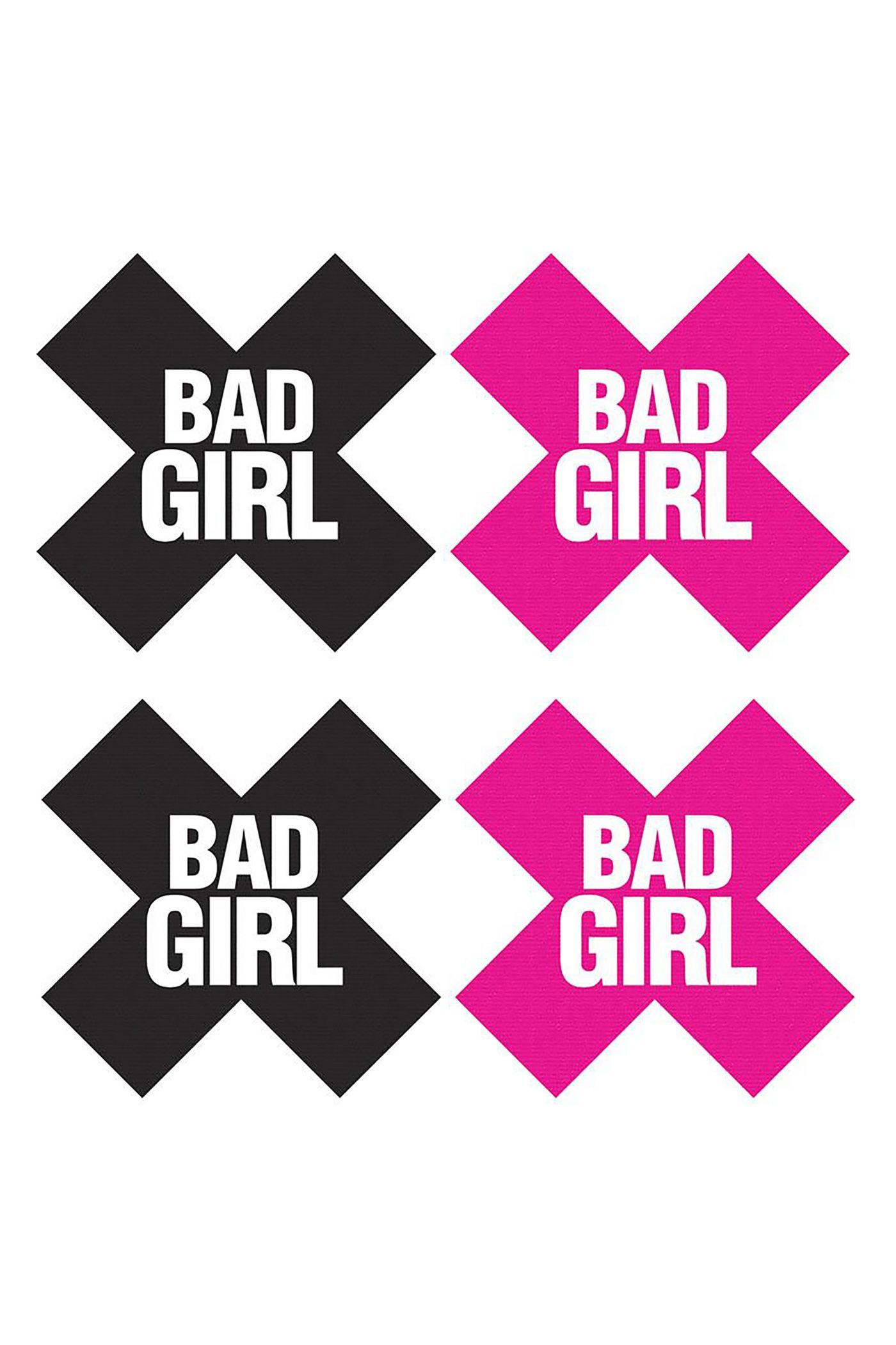 Bad Girl Pasties - pink & sort