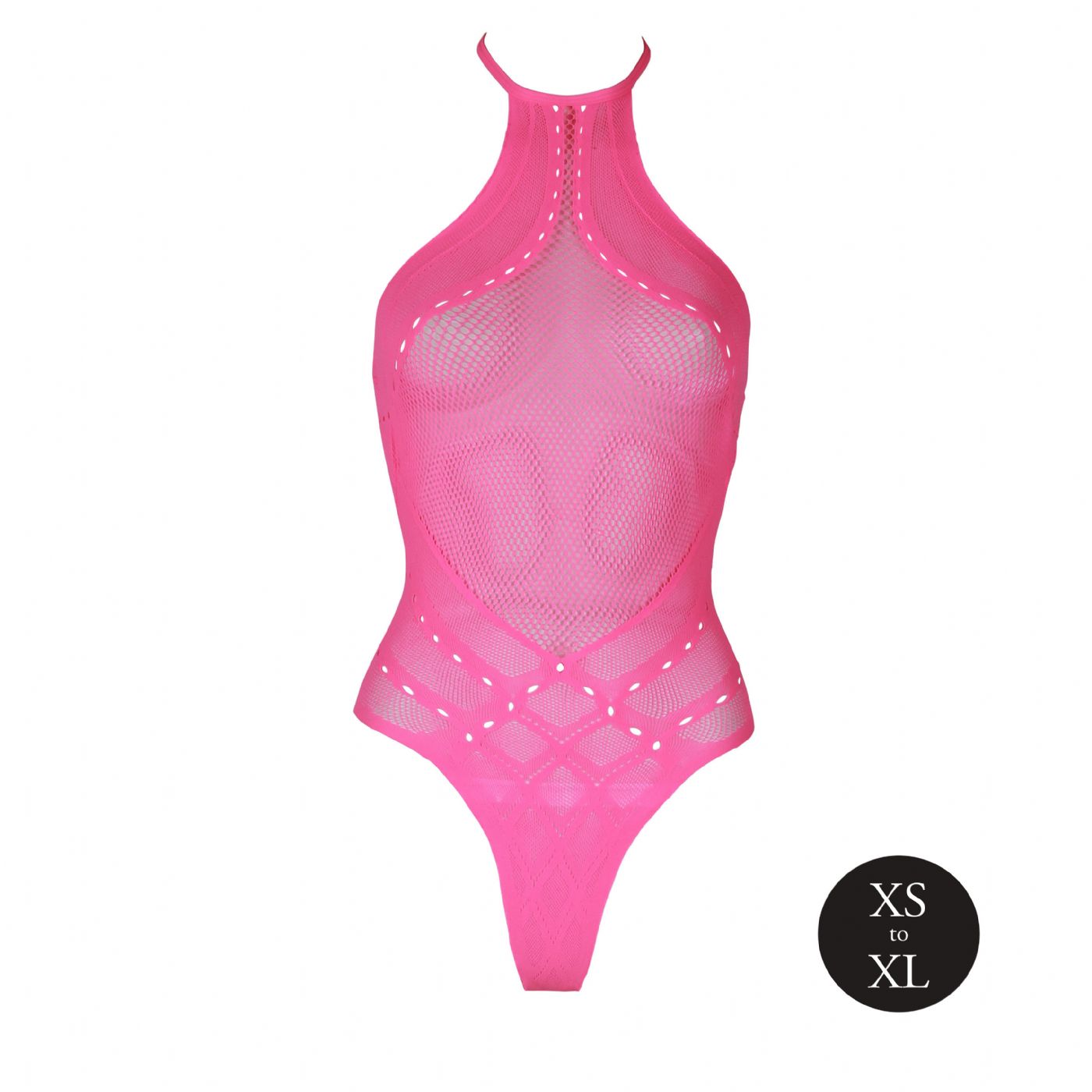 Pink Body med Halterneck - UV active