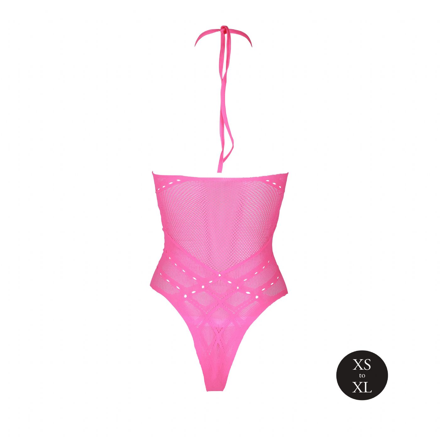 Pink Body med Halterneck - UV active