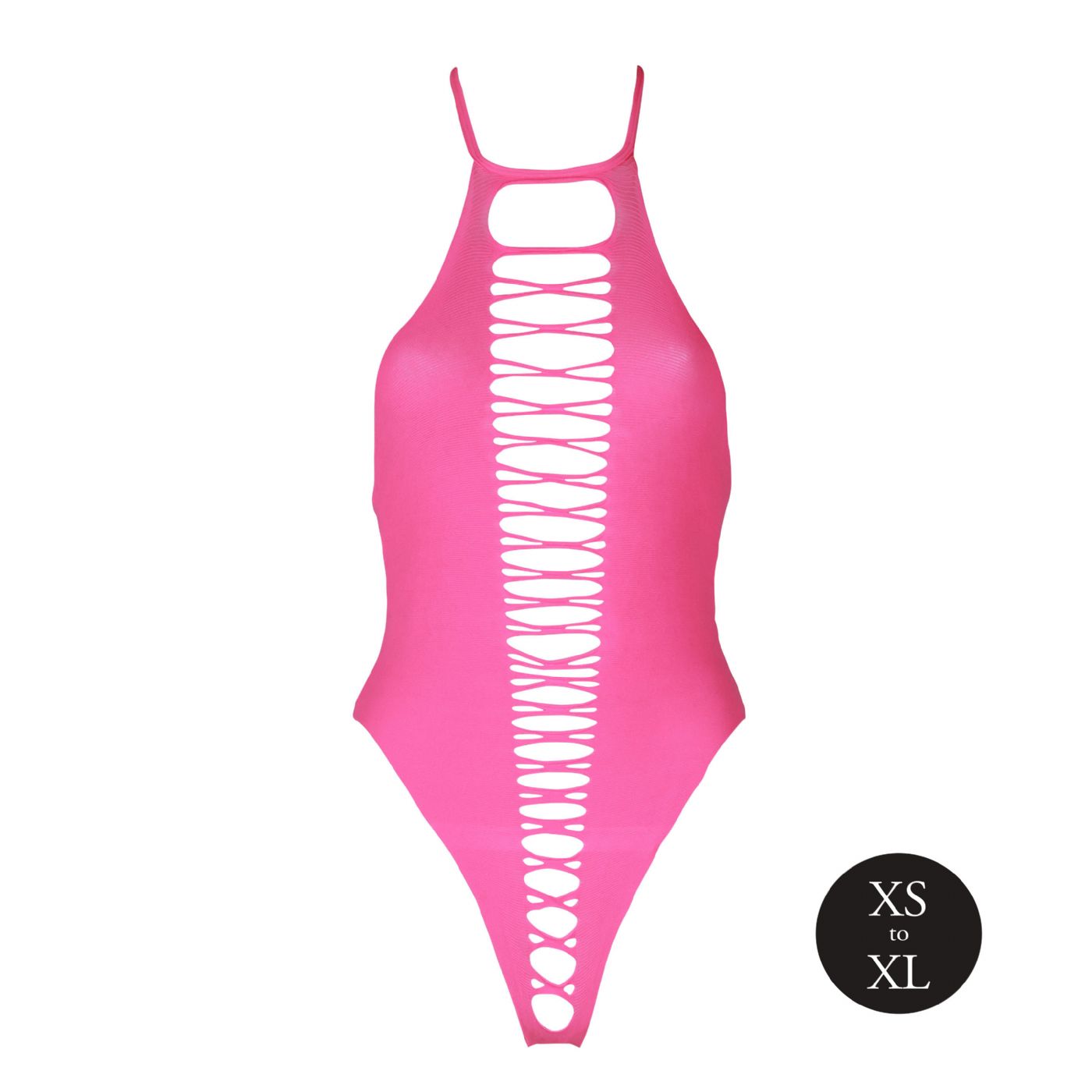 Pink High-Cut Body - bent skridt - UV active