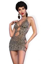Korte kjoler - Leopard Minikjole (CR-4487)