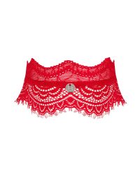 Bondage kropssele kjole (KINK 4024) - Diverse Lingeri & Modetøj - Bergamore choker - rød