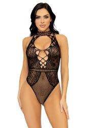 Leg Avenue - Net & Blonde Nglehul Bodysuit - sort (LA89307)