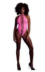 Pink High-Cut Body - bent skridt - UV active