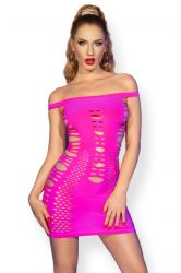 Korte kjoler - Minikjole - neon pink (CR-4711)