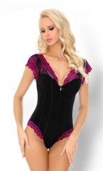 Bodysuit & Romper - Lorrie Body - fuchsia/sort